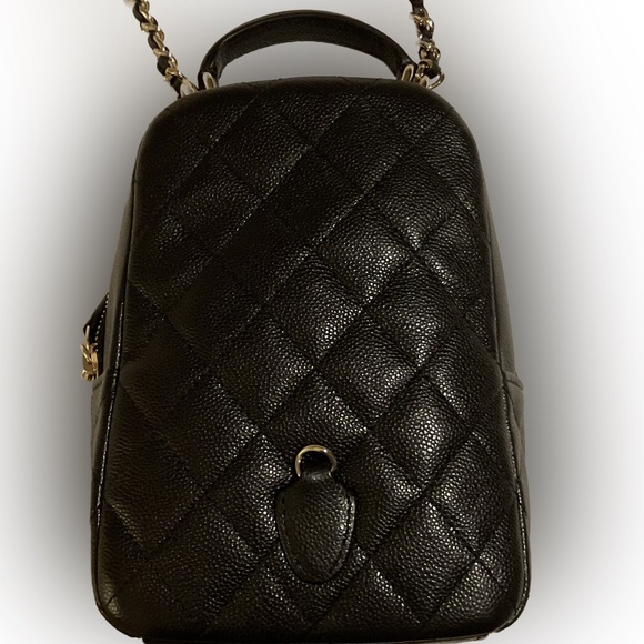 ❌SOLD ELSEWHERE❌ CHANEL NEW Mini Classic Backpack/Crossbody Black Caviar Leather - Picture 17 of 17